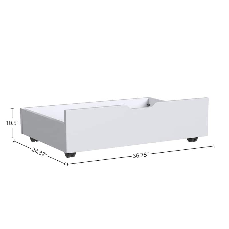Rowan 37" Wide Storage Drawers, Ash Linen White (Set of 2)