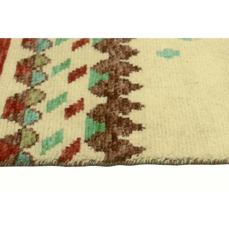 Balochi Ader Beige/Lt. Green Rug - 3'3" x 5'0"