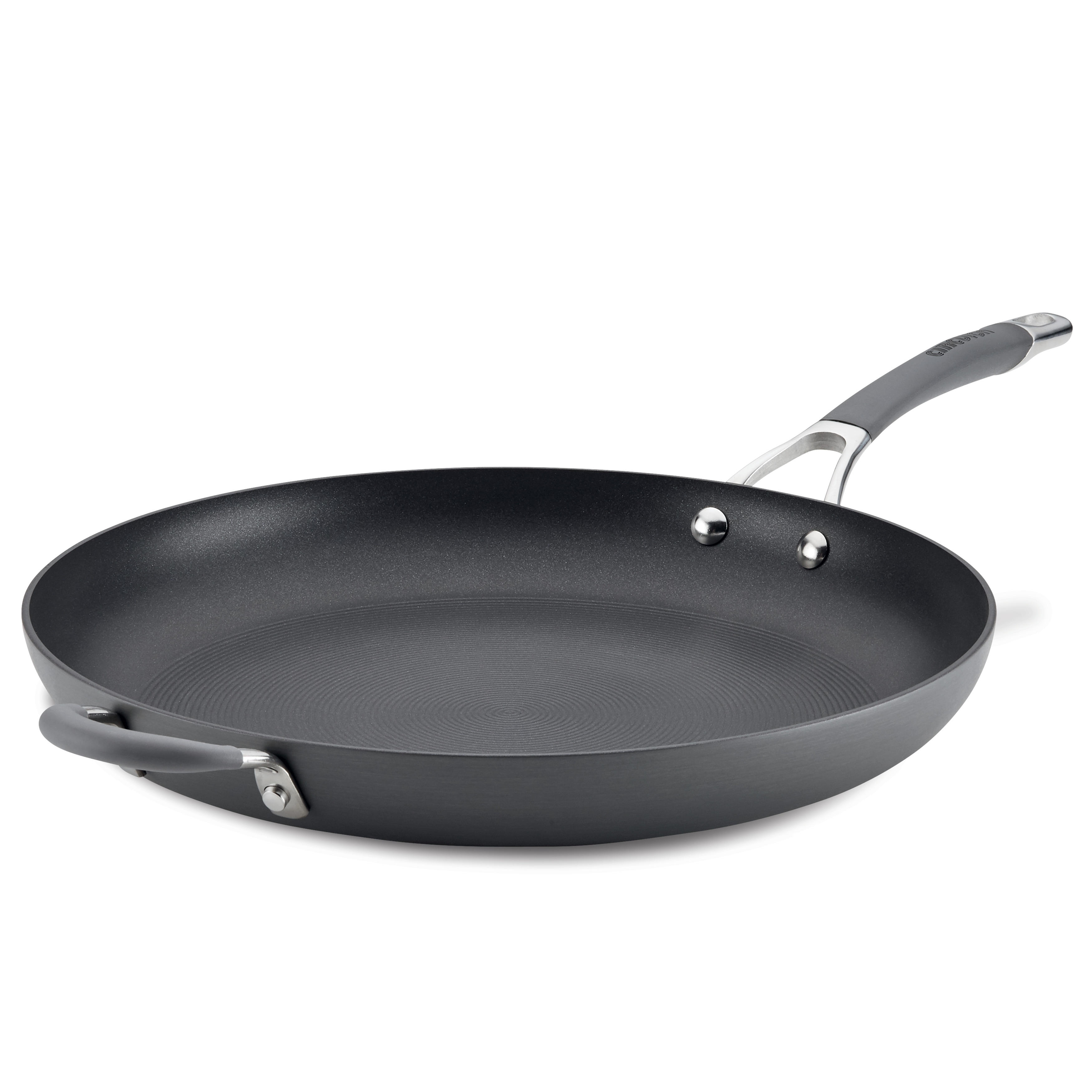 Circulon Radiance Hard-Anodized Nonstick Skillet with Helper Handle 14-inch Gray