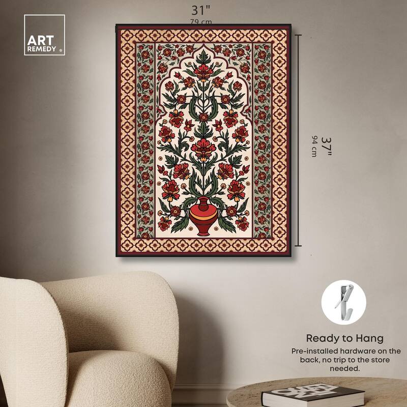 Royal Floral Mat Canvas by Art Remedy