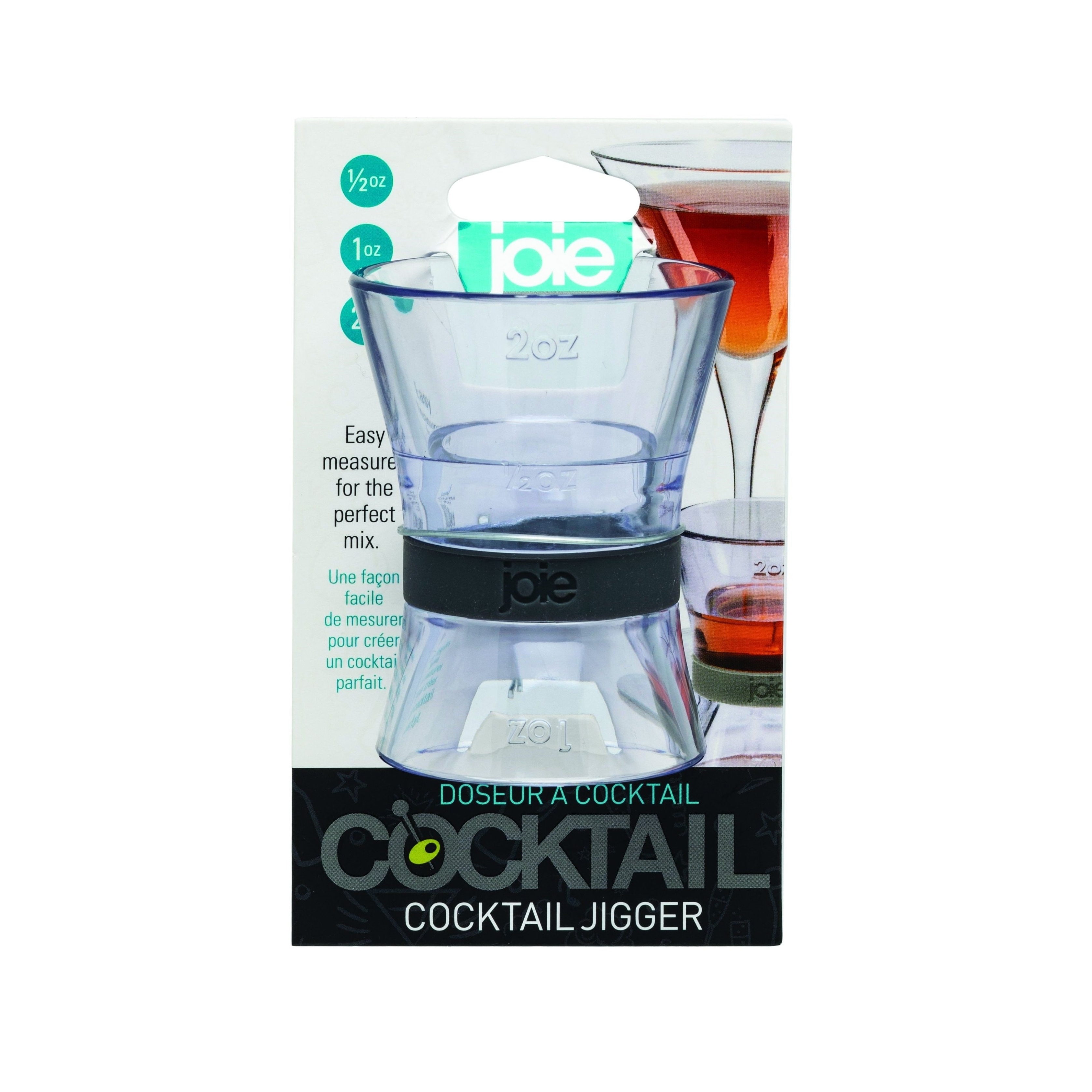 Joie Double Sided Cocktail Jigger Liquor Measuring Cup 5 1 2 Oz Overstock 31526361