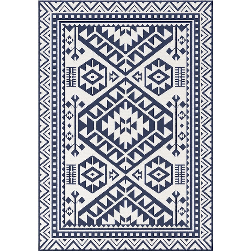 Alessi Global Geometric Indoor/Outdoor Area Rug