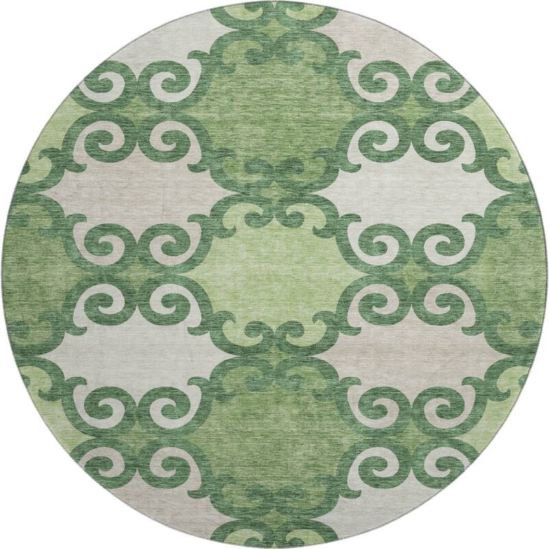 Premium Washable Super Soft Ornate Scroll Mayfield Rug