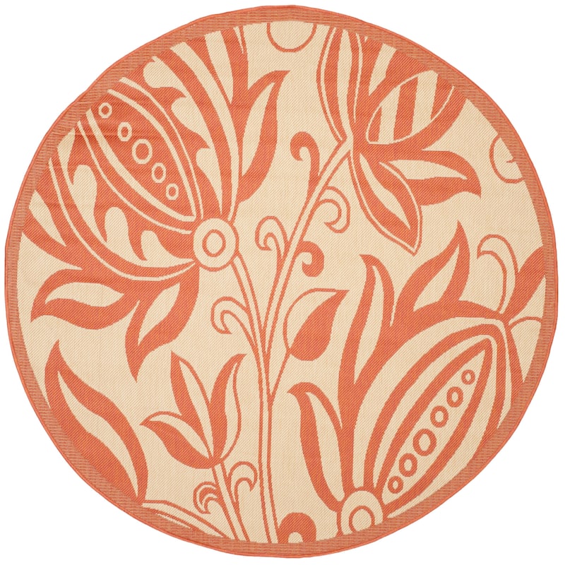 SAFAVIEH Courtyard Leatrice Indoor/ Outdoor Patio Backyard Rug