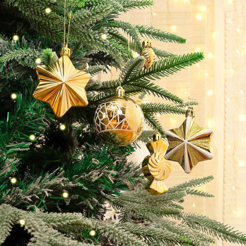 73 Pcs Christmas Decoration Ball Ornaments Set for Holiday Party Wedding - N/A