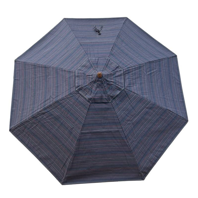 Tropishade 9' Market Umbrella with Sunbrella 57008 Escapade Twilight