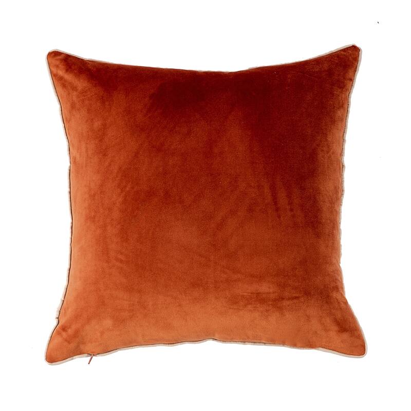 Gouchee Home Solid Velvet Mix Cushion 18 in. x 18 in. Throw Pillow
