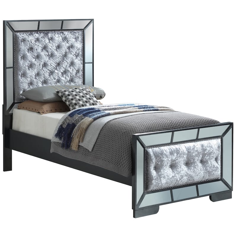 Hollywood Hills Velvet Tufted Bed