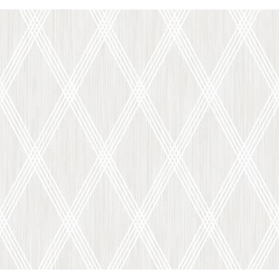 Seabrook Designs Marble Diamond Geometric Unpasted Wallpaper