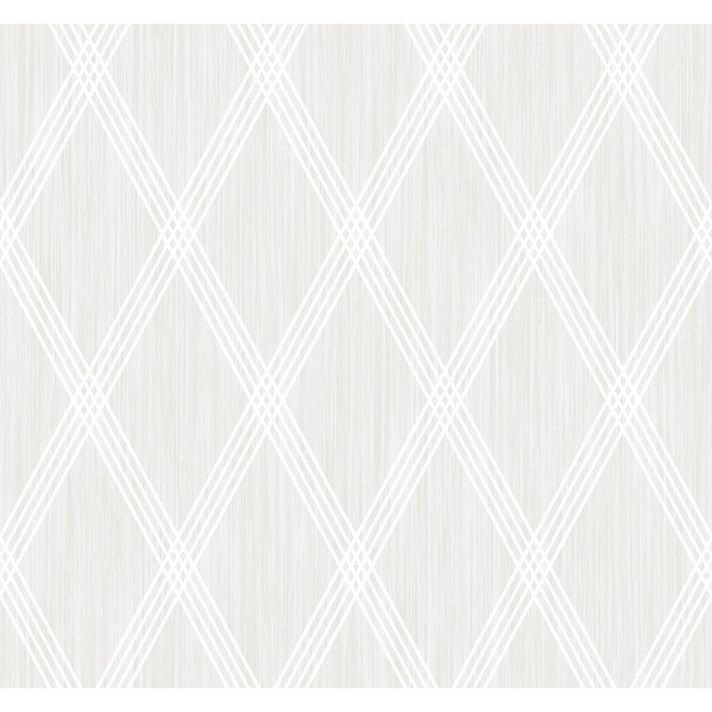 Seabrook Designs Marble Diamond Geometric Unpasted Wallpaper
