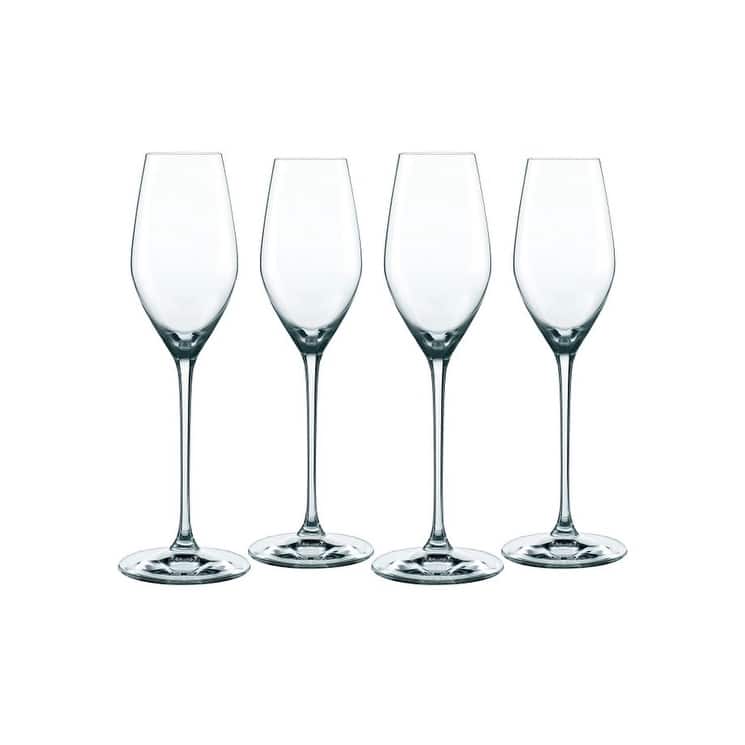 Nachtmann Set of 4 Supreme Champagne Flutes - 10.57 oz. - 10.57 oz. - 4 Piece