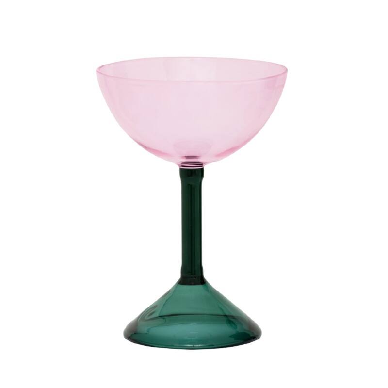 Martini Cocktail Glass, set of 2, in Gift Pack - Green
