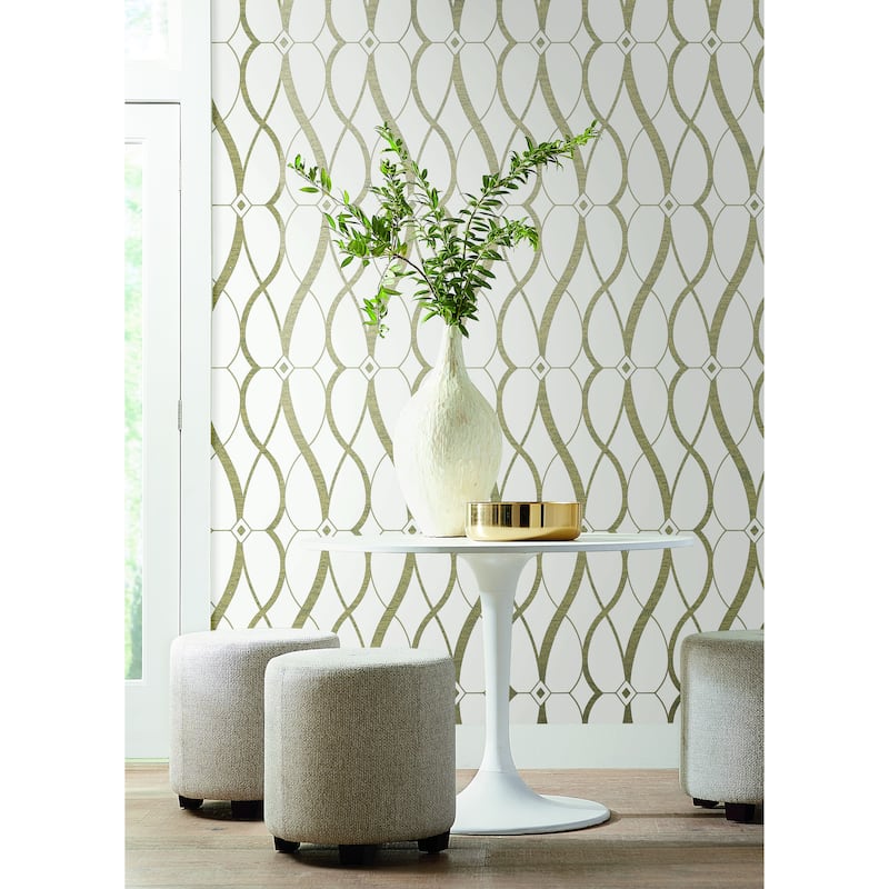 Fontaine, Graceful Geo 26.9' L X 27" W, Wallpaper Roll