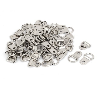 25mm x 15mm Metal D-Rings Picture Frame Strap Hanging Hangers Hooks ...