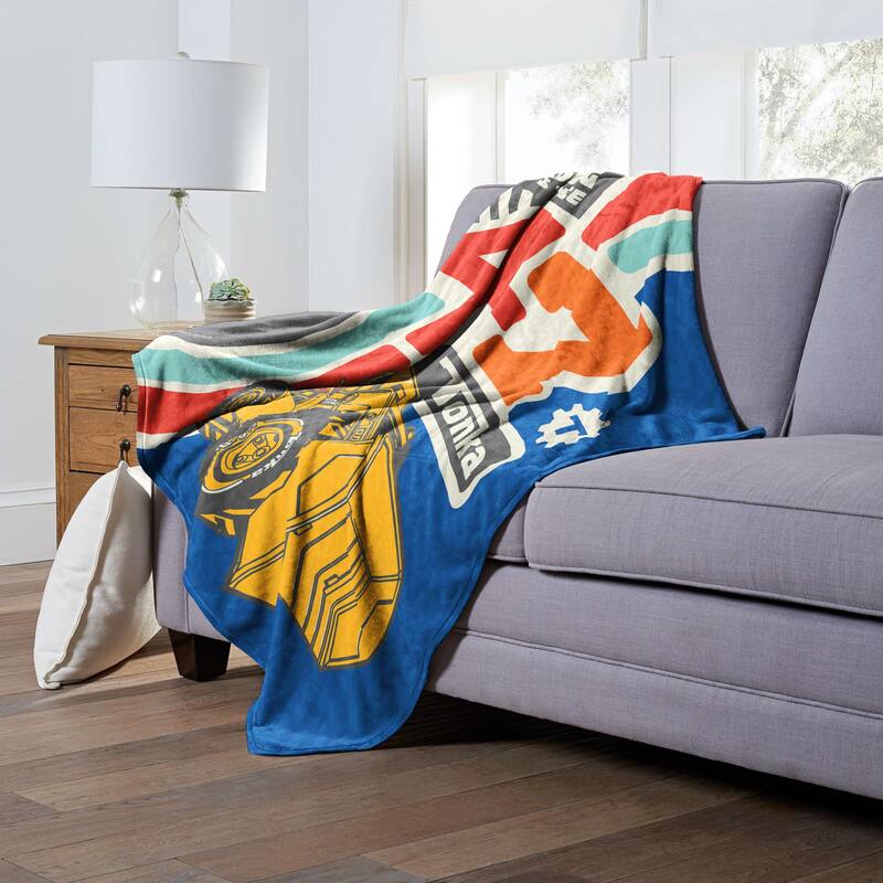 Hasbro Tonka Building Minds Since Silk Touch Throw Blanket