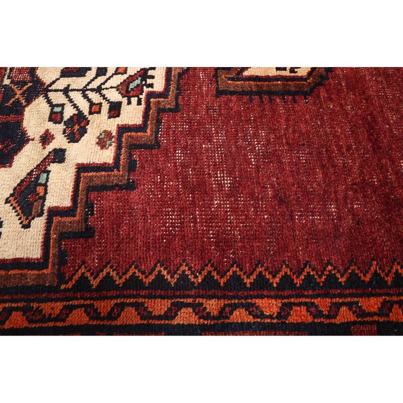 ECARPETGALLERY Hand-knotted Antalya Vintage Dark Red Wool Rug - 4'11 x 7'5