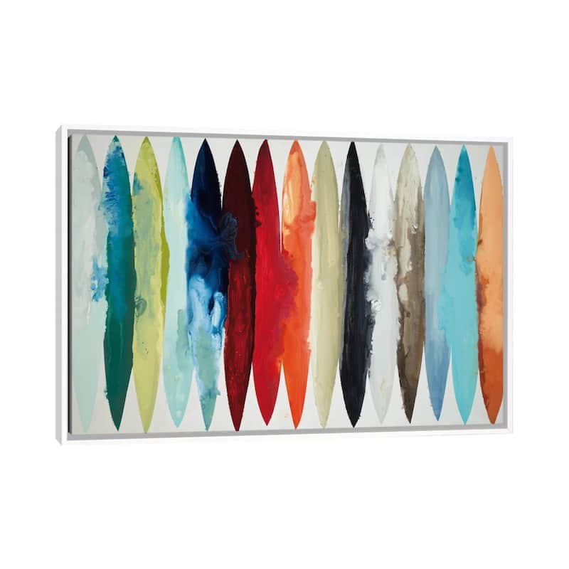 iCanvas "Even Flow" by Randy Hibberd Framed Canvas Print - White - 18x26