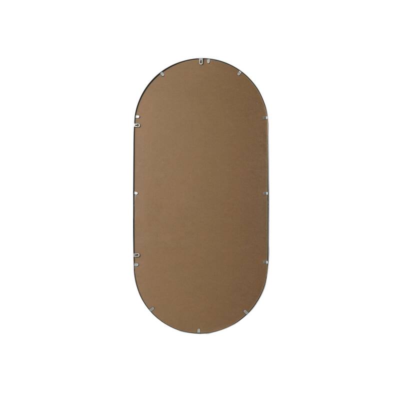 Indigo Home Metal Frame Oval Mirror 24x48 Inch
