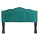 Augusta Green Velvet Upholstered Full/Queen Size Headboard with ...