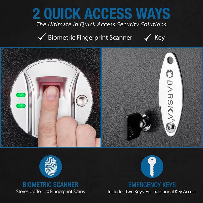0.79 Cu Ft Biometric Security Safe