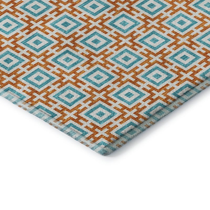 Premium Washable Super Soft Modern Mosaic Mayfield Rug
