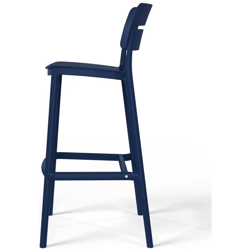 Frond and Form 29.5 Inch Outdoor Bar Stool (Set of 2)