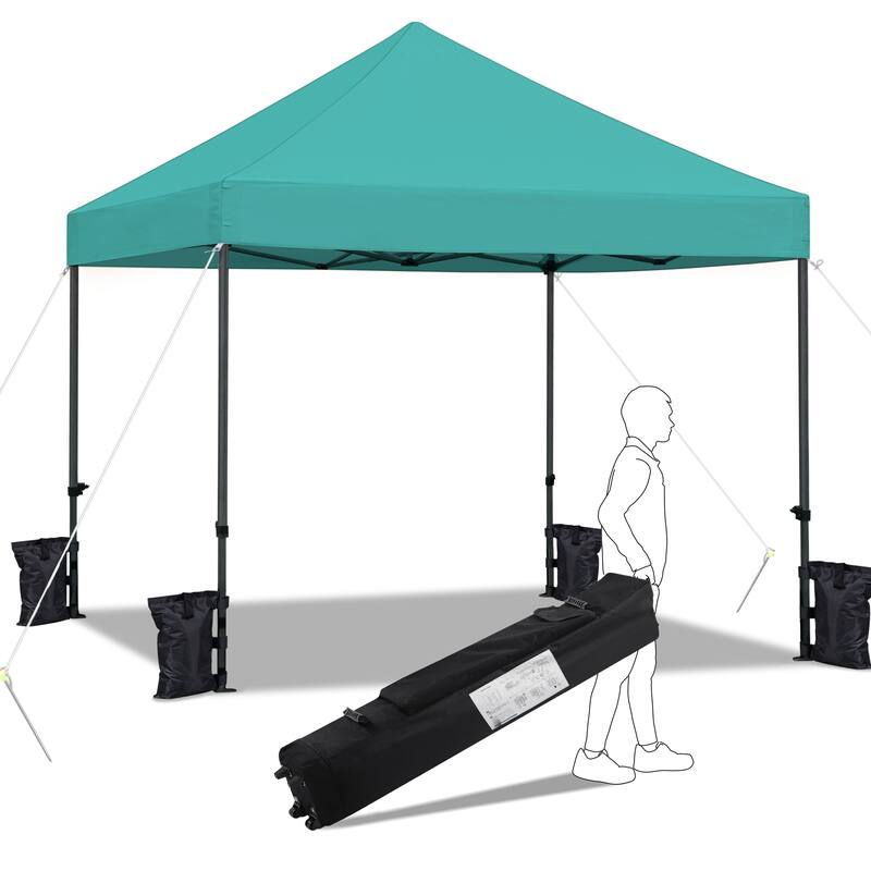 Yaheetech Adjustable Commercial Pop-up Canopy with Wheeled Carry Bag