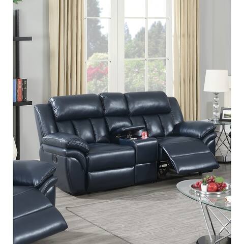 Gel Leather Power Loveseat