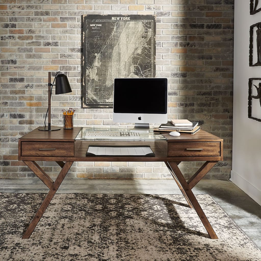 Lennox Weathered Chestnut Writing Desk