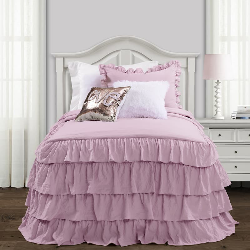 The Gray Barn Molly Mae Ruffle Skirt Bedspread Set