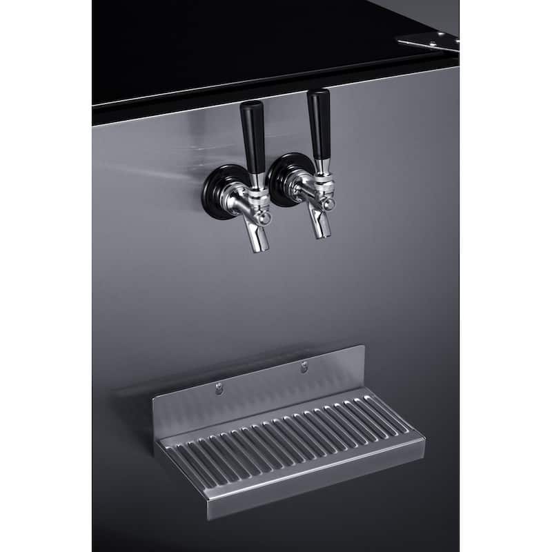 Summit SBCFRTPCF 24" Wide 5.3 Cu. Ft. Built-In Double Tap Coffee