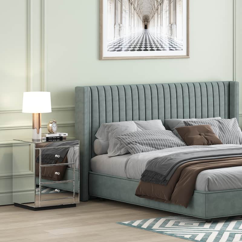 Modern 3-Drawers Nightstand Bedside Table