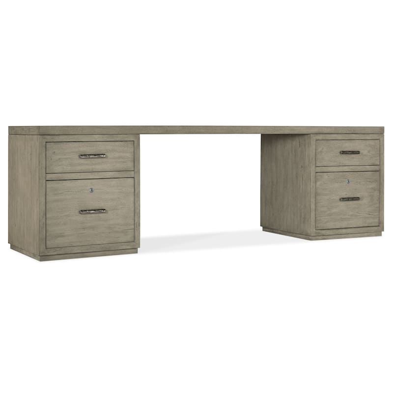 Hooker Furniture 6150-10921 96" Wood Veneer 4 Drawer Writing Desk - Medium Wood
