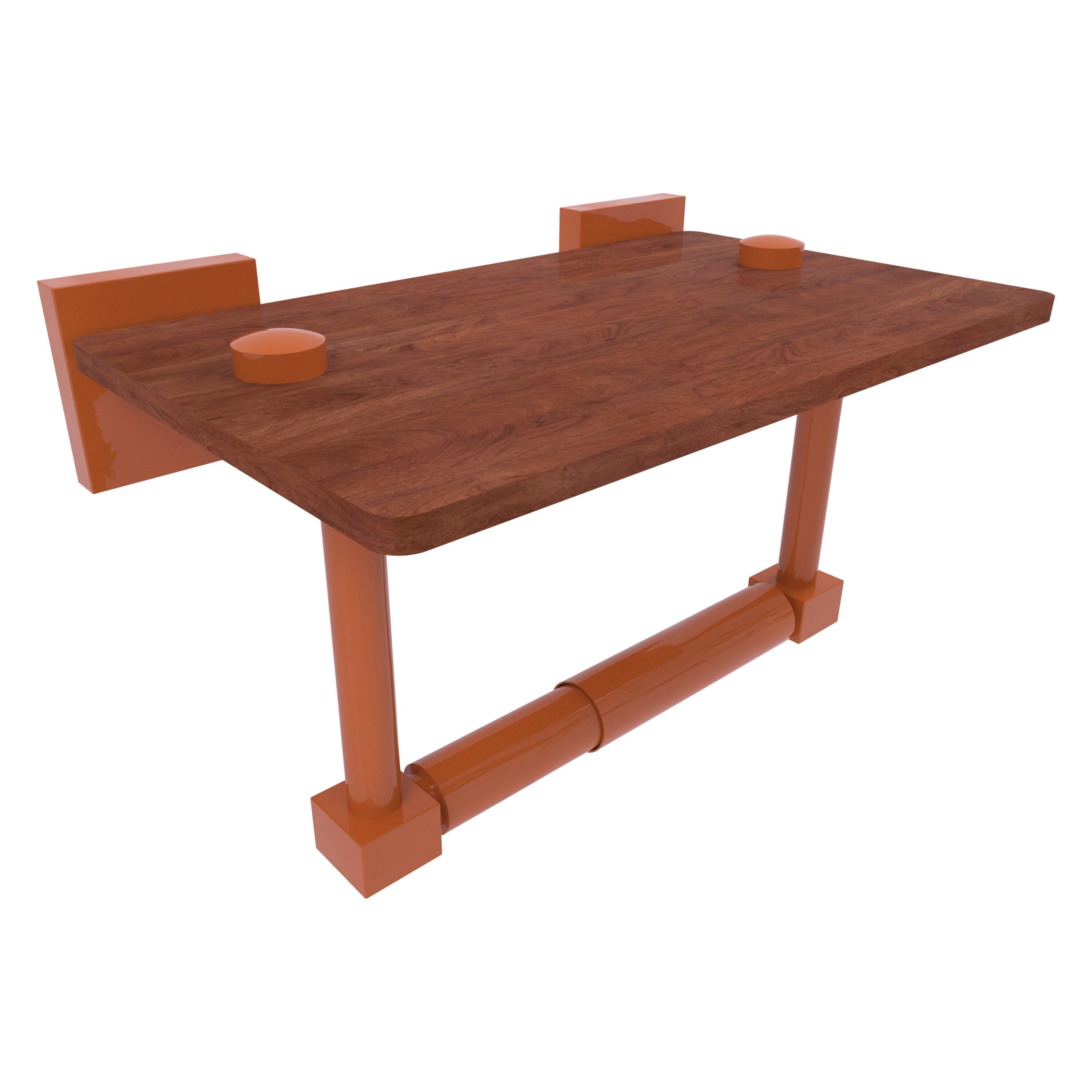 Allied Brass Montero 2 Post Toilet Paper Holder with Wood Shelf