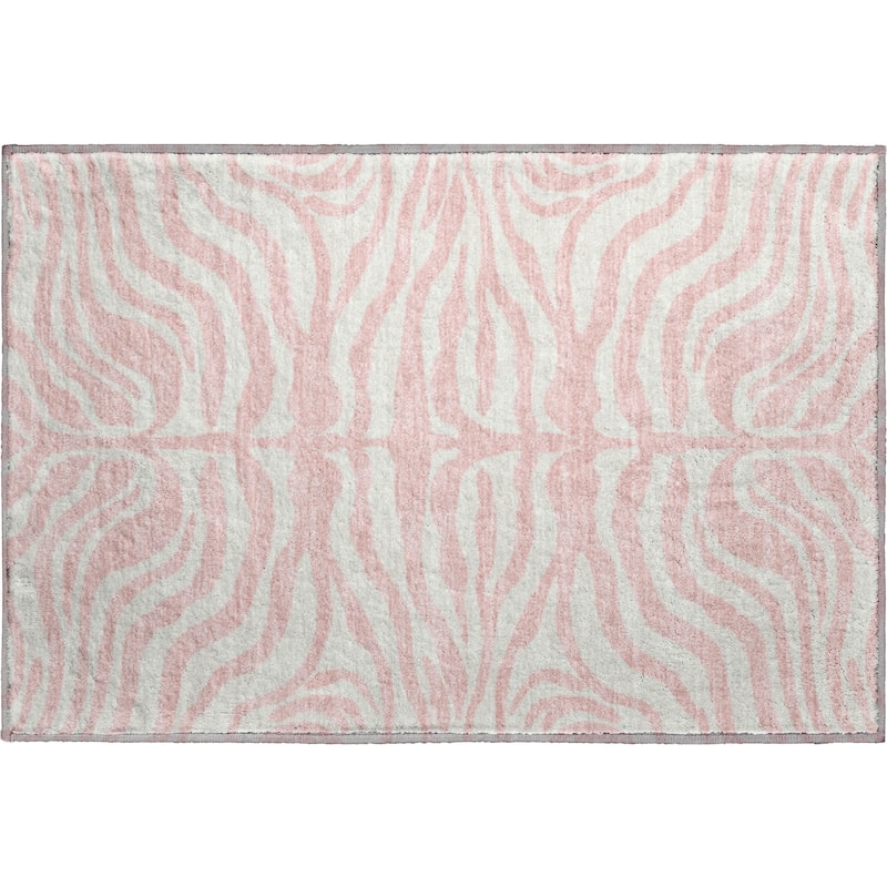 Premium Washable Super Soft Zebra Print Mayfield Rug