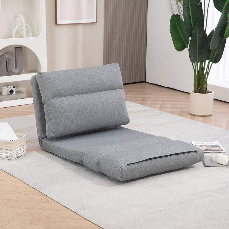 Modern 27.6" Folding Upholstered Chaise Lounges Chair with Pillow for Living Room