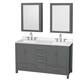 Option Dark Gray, Chrome Trim, Giotto Quartz Top