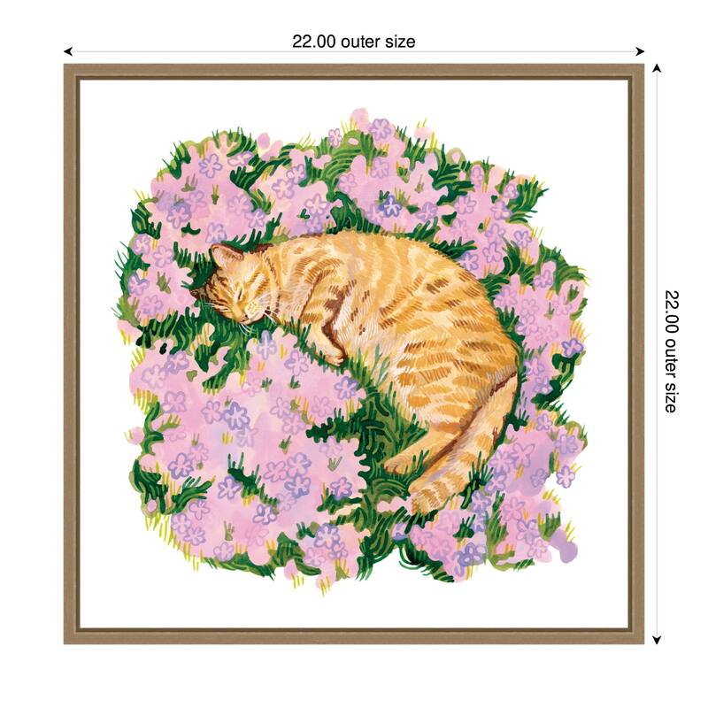 Kate and Laurel Dream on the Meadow by Lucia Gianello Framed Canvas Wall Art Print