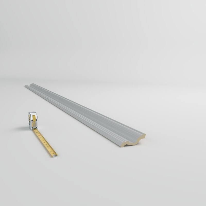 3 1/2"H x 2 5/8"P x 4 1/2"F x 96"L Rayne Crown Moulding - 1-Pack