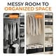 preview thumbnail 15 of 22, Cheer Collection 4 Pack Large Fabric Storage Baskets with Handles Collapsible Organizer Bins