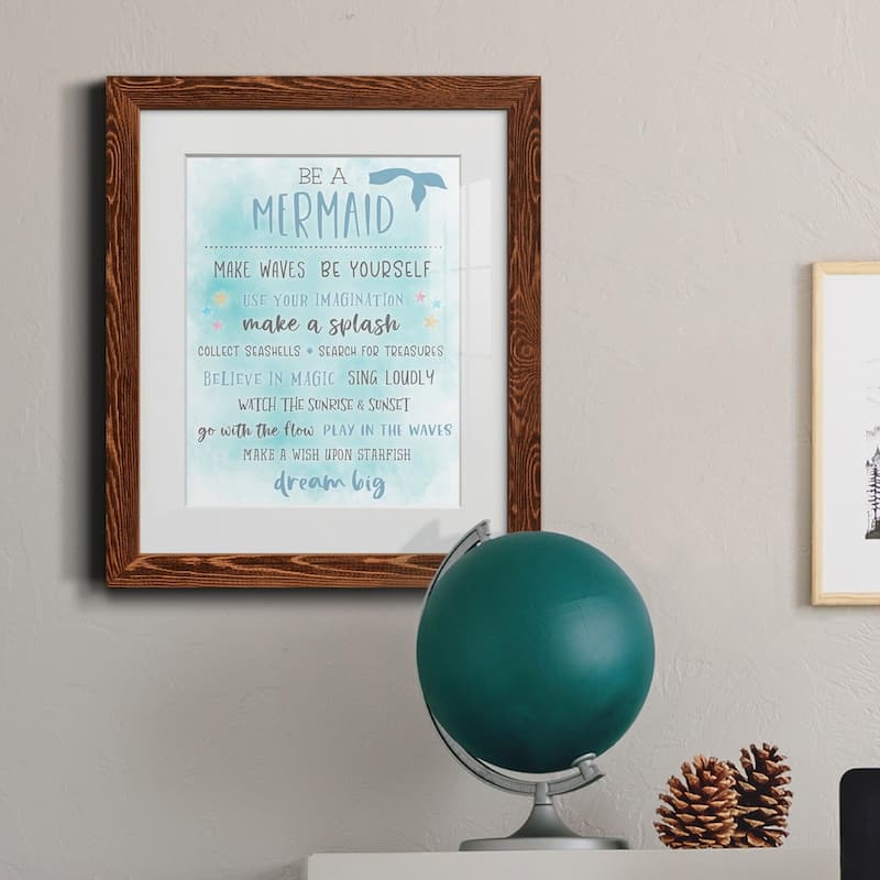 Be a Mermaid-Premium Framed Print - Ready to Hang