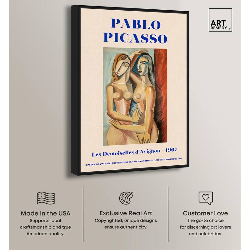 Picasso's Avignon Canvas by Art Remedy