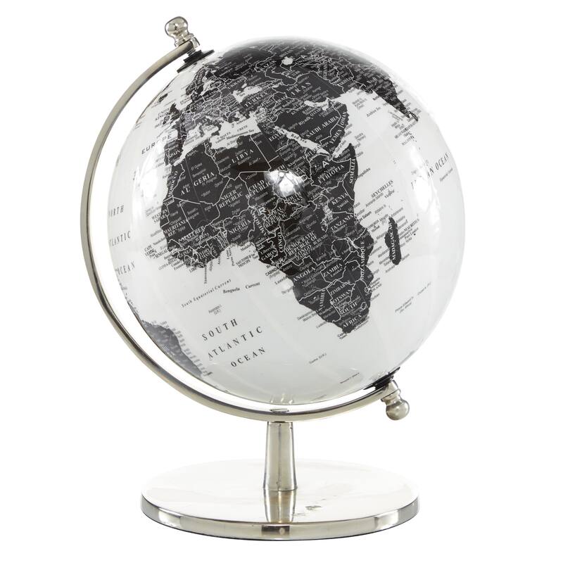 White Aluminum Metal Globe