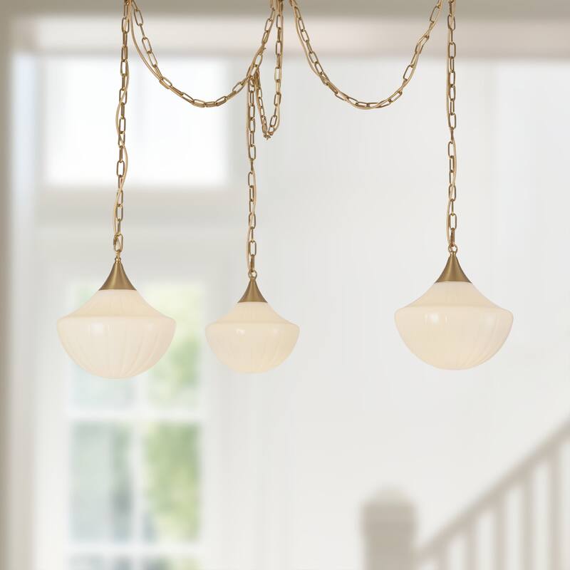 Alora Lighting MP651312 Farrah 3 Light 12" Wide Multi Light Pendant