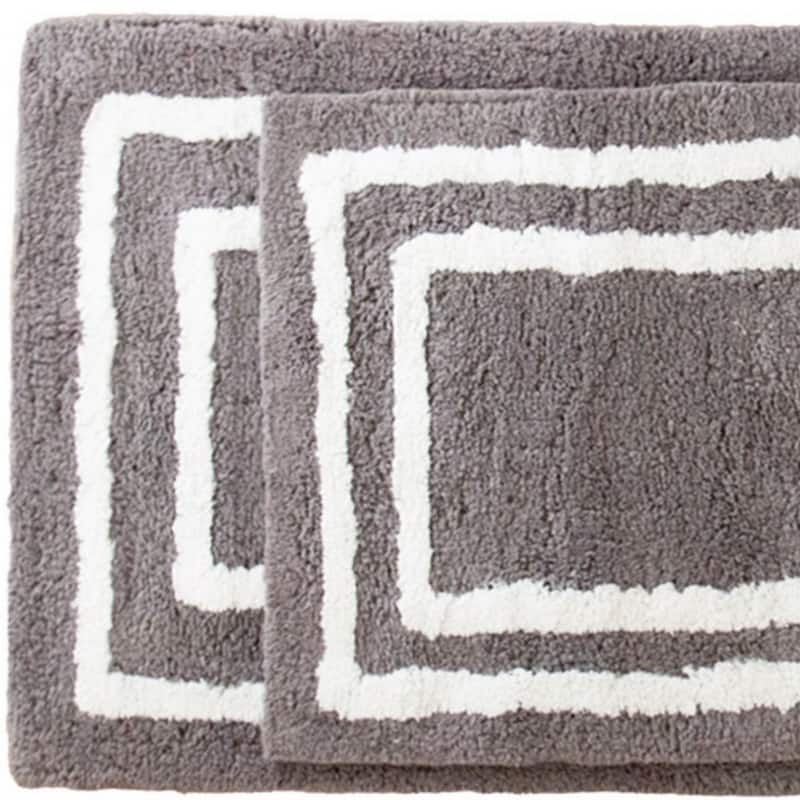 Spa Lux Border Bath Rug Set