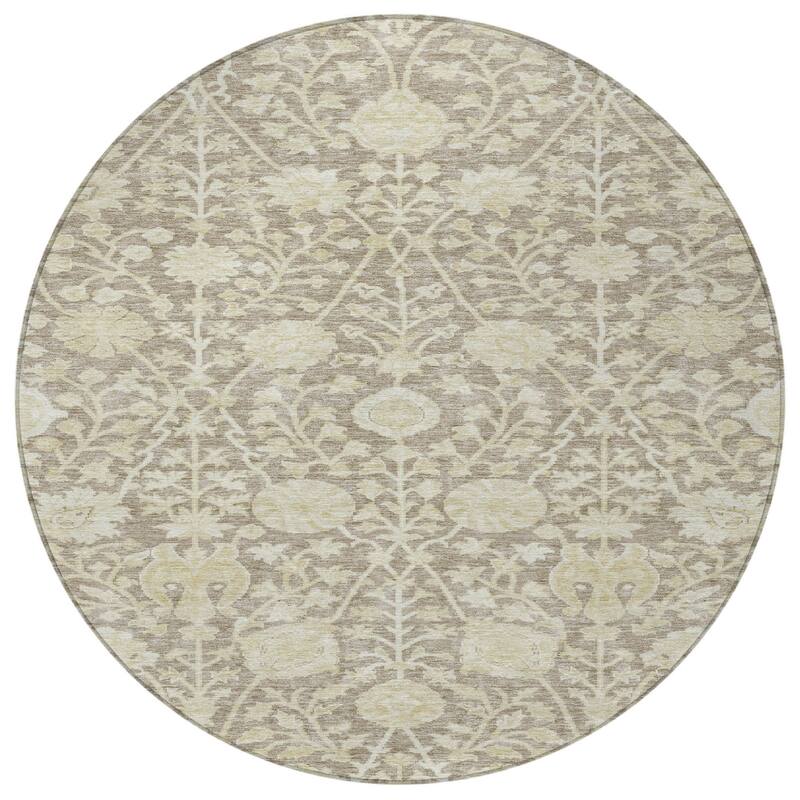 HomeRoots Floral Transitional Rectangle Outdoor Rug