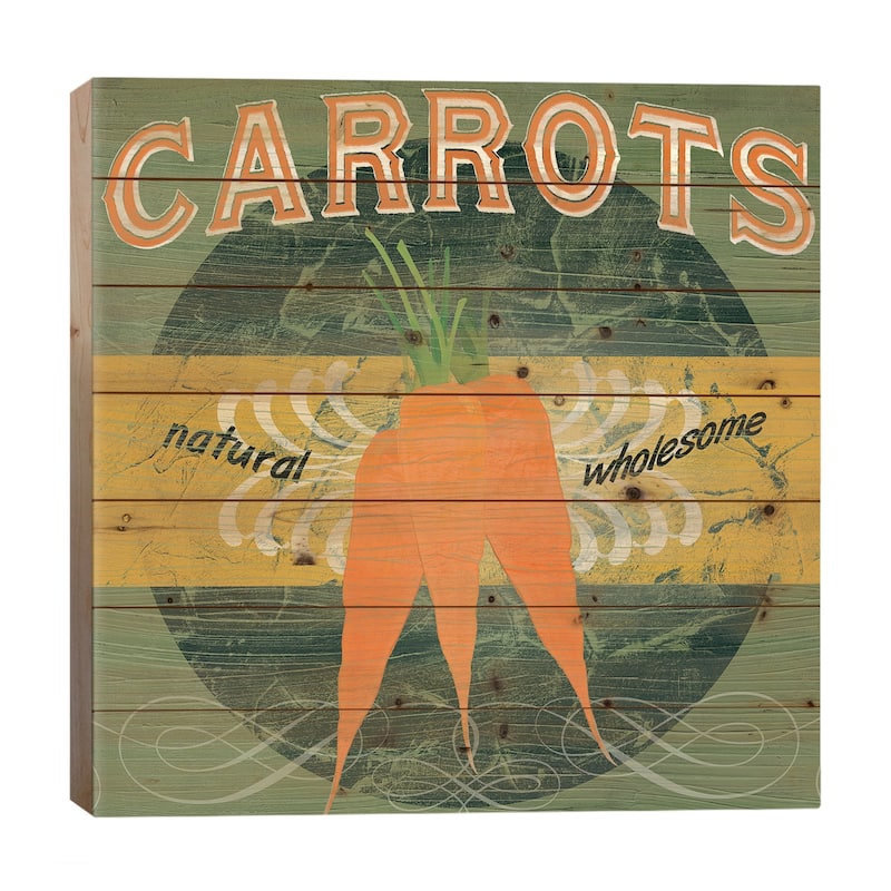 Farm Stand III Print On Wood by June Erica Vess - Multi-Color - 26x26x1.5