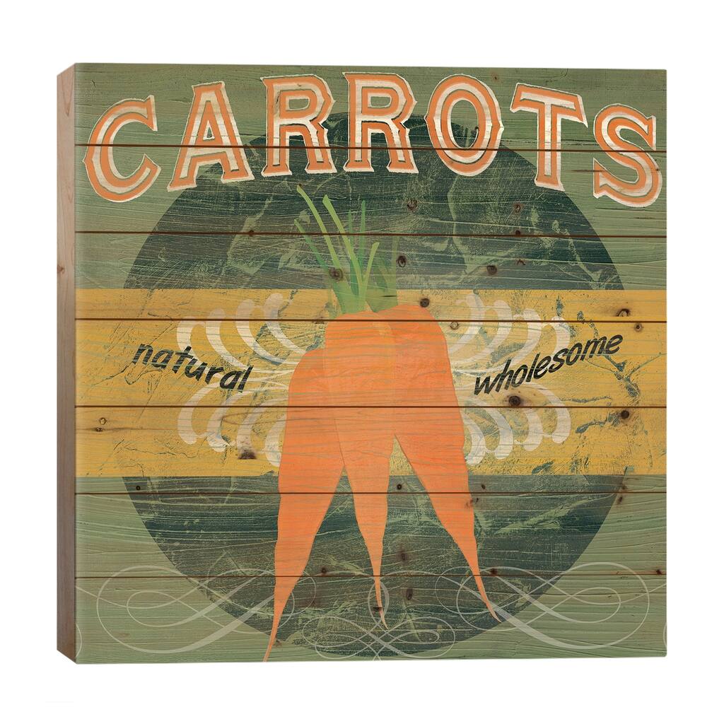 Farm Stand III Print On Wood by June Erica Vess - Multi-Color