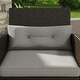 preview thumbnail 19 of 43, Corvus Fatih 3-piece Outdoor Wicker Rocking Chat Set with Cushions