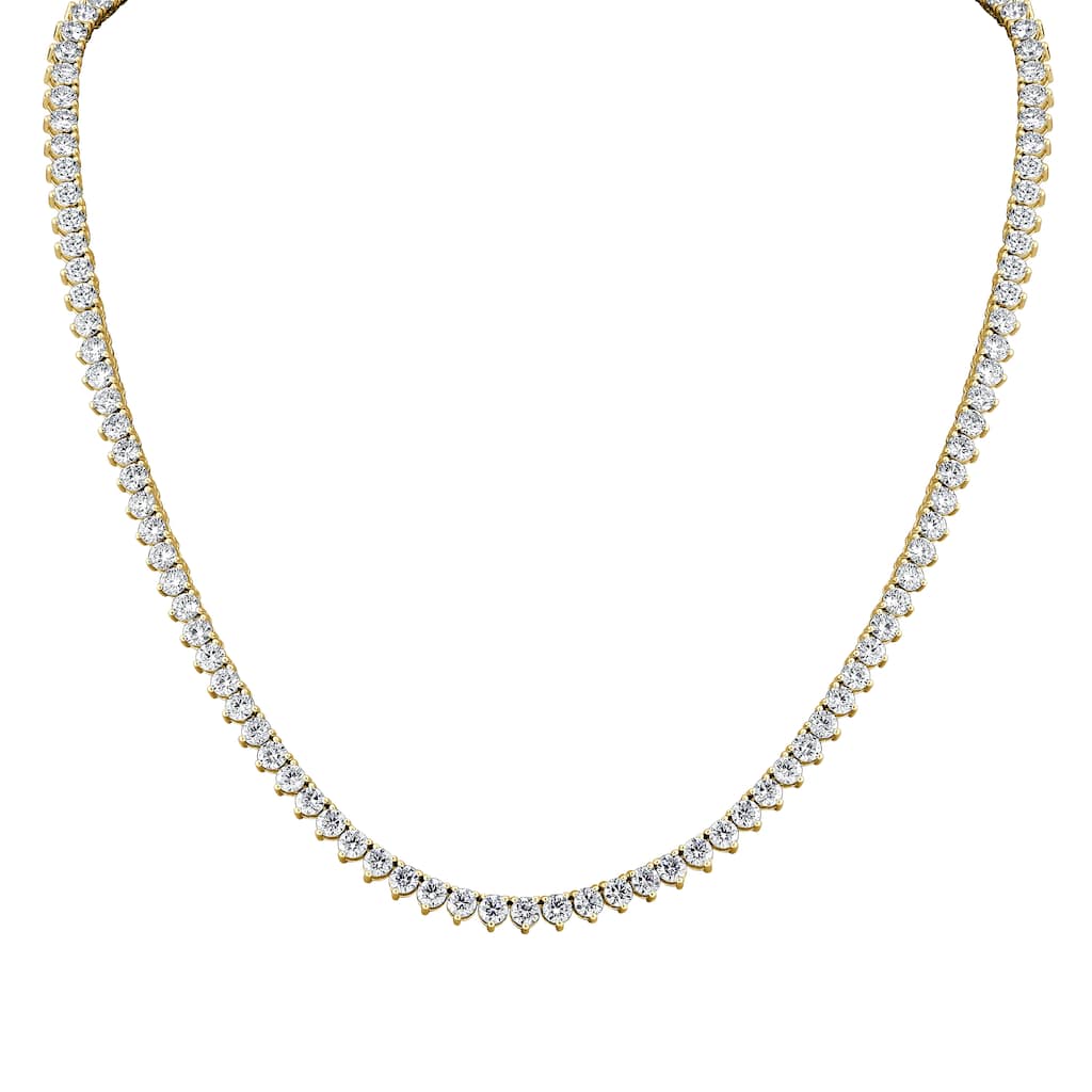 Vault Classics 5.00ct TW Natural Diamond Straight Tennis Necklace (I VS2)